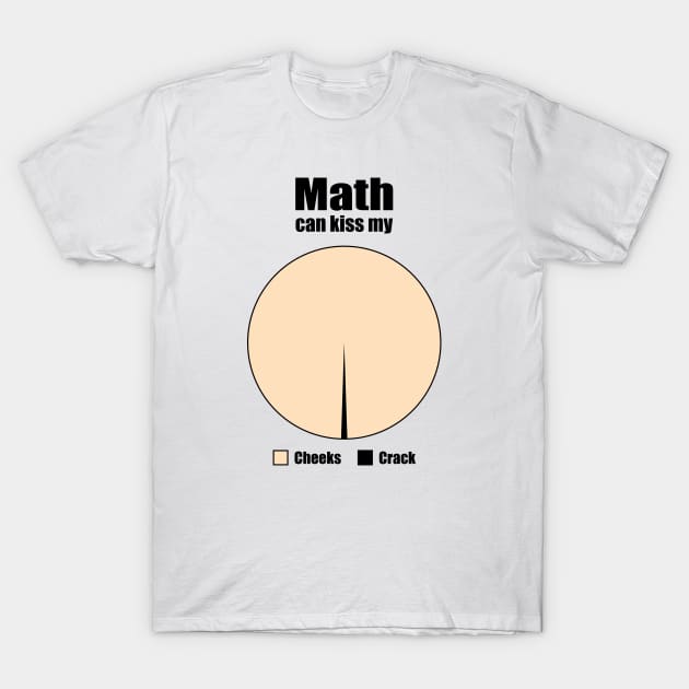 Math Can Kiss My Pie Chart T-Shirt by shirtonaut